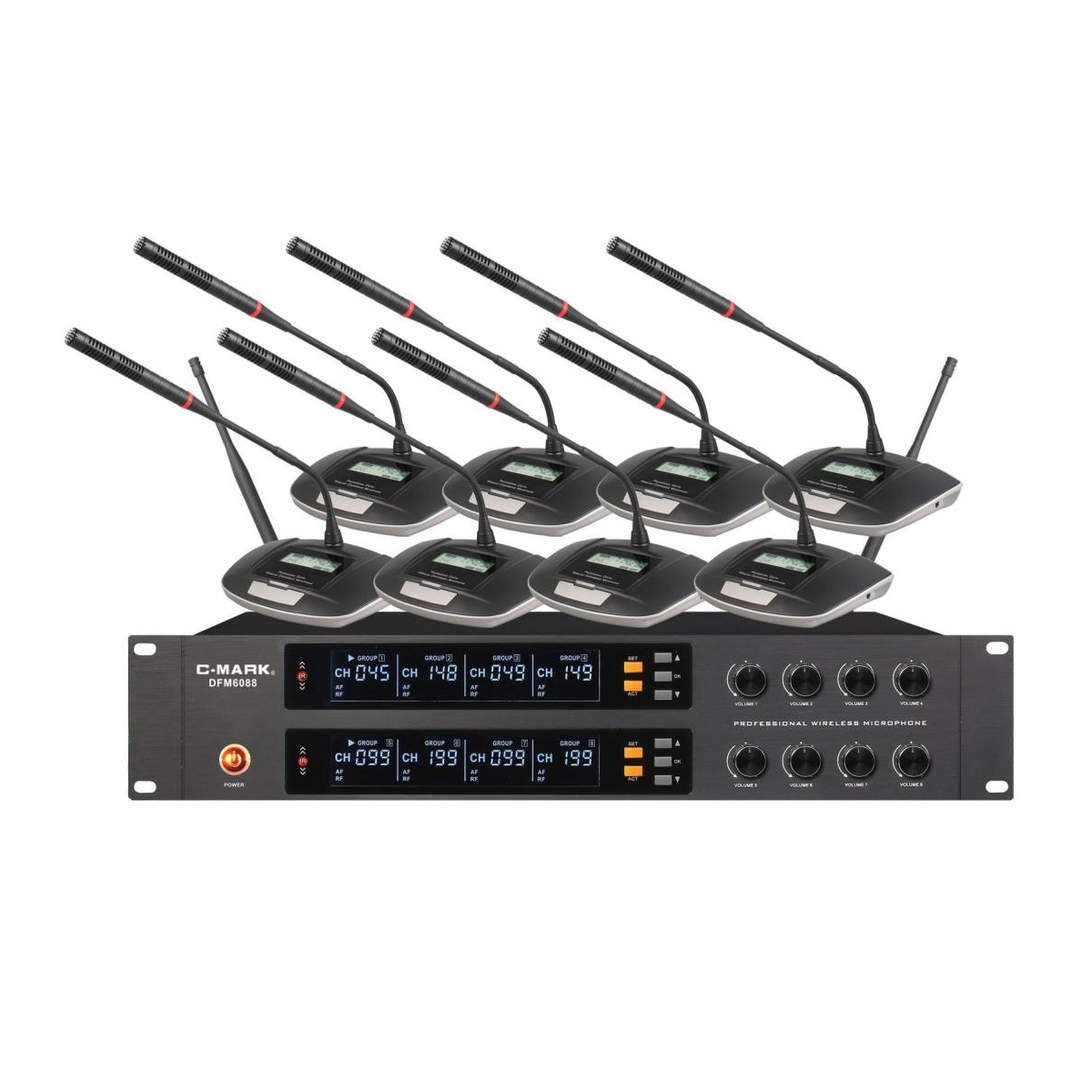 DFM6088（八发八收） + DFM-MC 无线会议系统